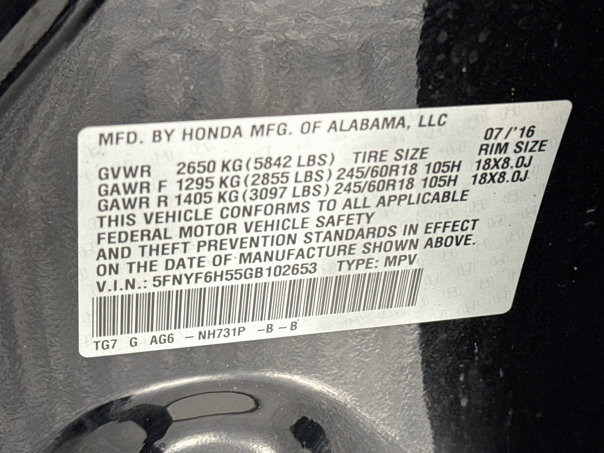 Used 2016 Honda Pilot EX-L image 33