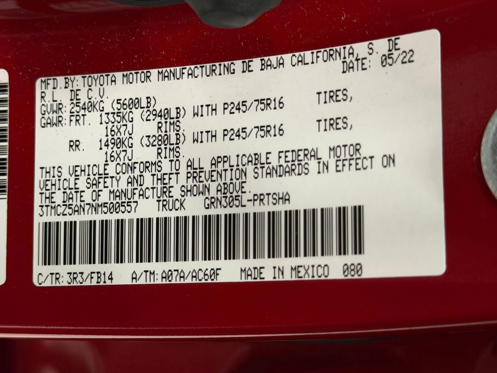 Used 2022 Toyota Tacoma SR image 17