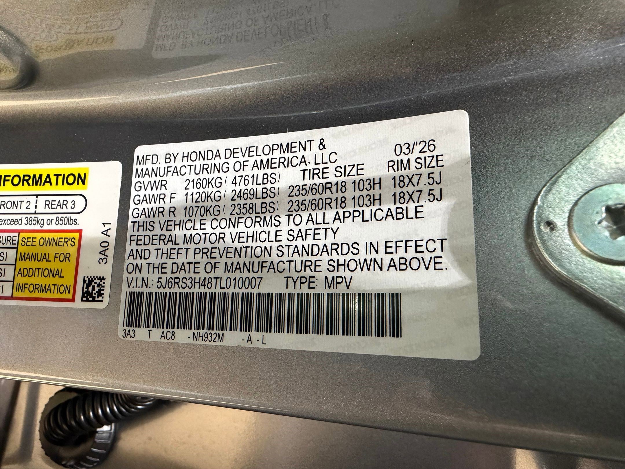 New 2026 Honda CR-V EX image 18