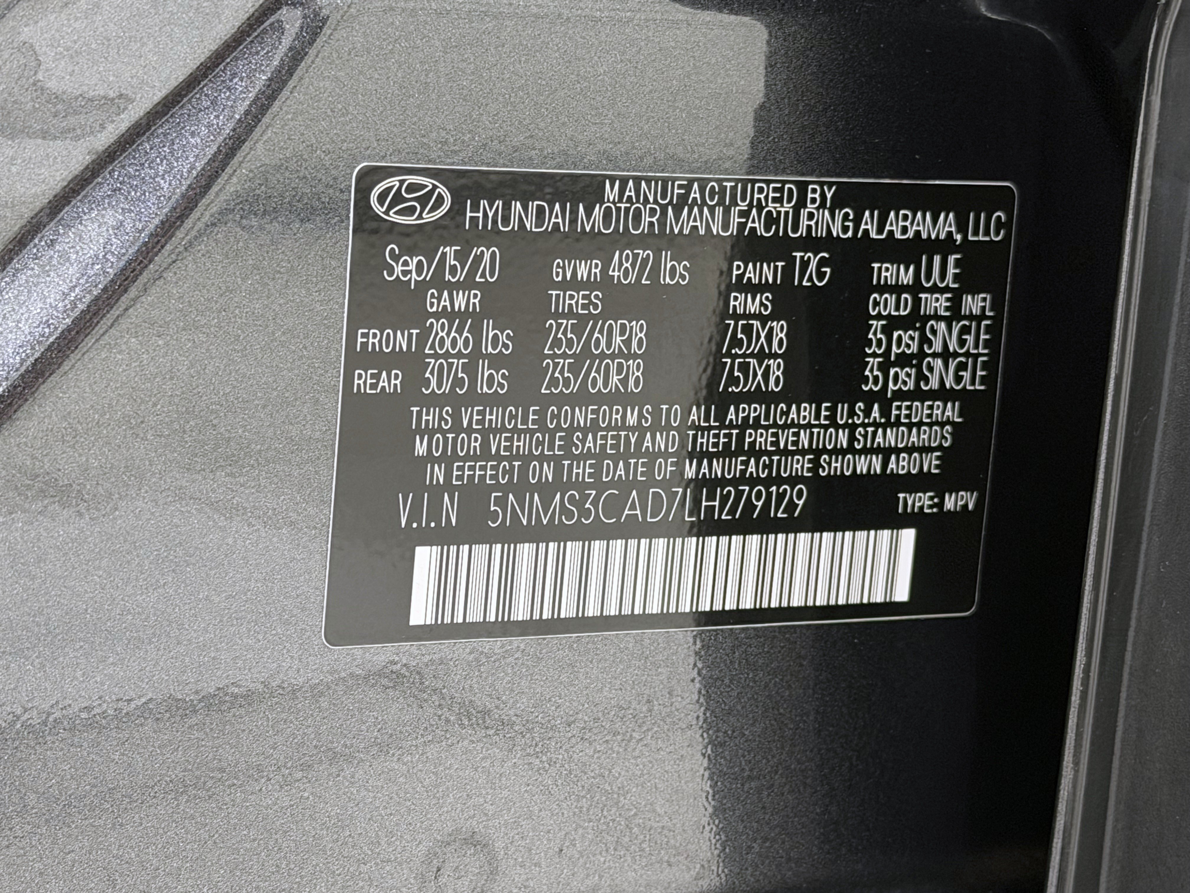 Used 2020 Hyundai Santa Fe SEL w/ Convenience Package AWD/4WD image 48