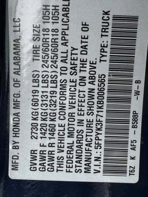 Used 2019 Honda Ridgeline RTL-E image 35