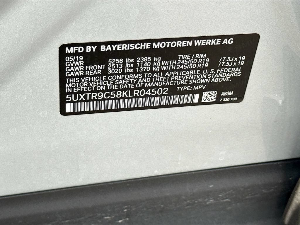 Used 2019 BMW X3 xDrive30i w/ Convenience Package AWD/4WD image 45