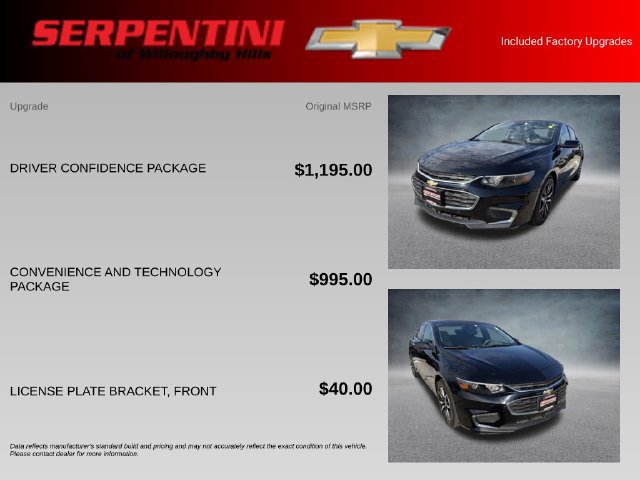 Certified 2017 Chevrolet Malibu LT w/ Driver Confidence Package FWD image 4