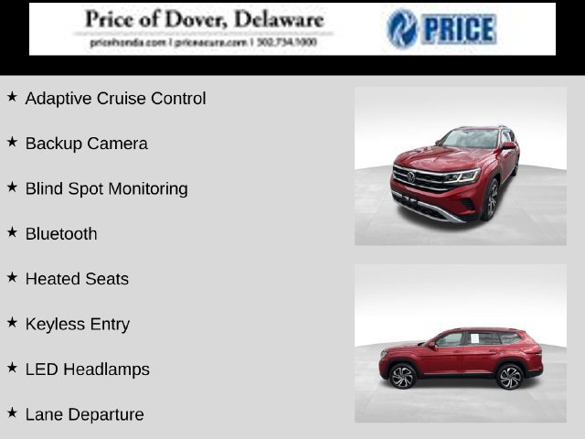 Used 2022 Volkswagen Atlas SEL AWD/4WD image 2