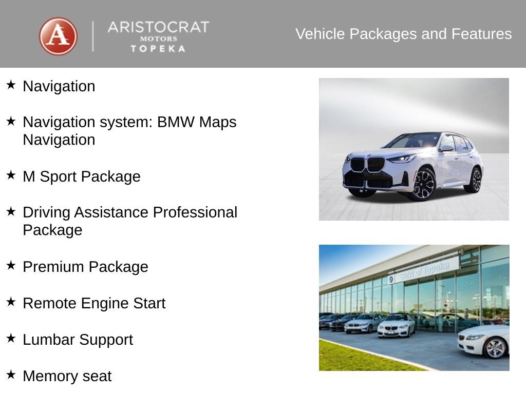 New 2026 BMW X3 xDrive30i w/ Premium Package AWD/4WD image 3