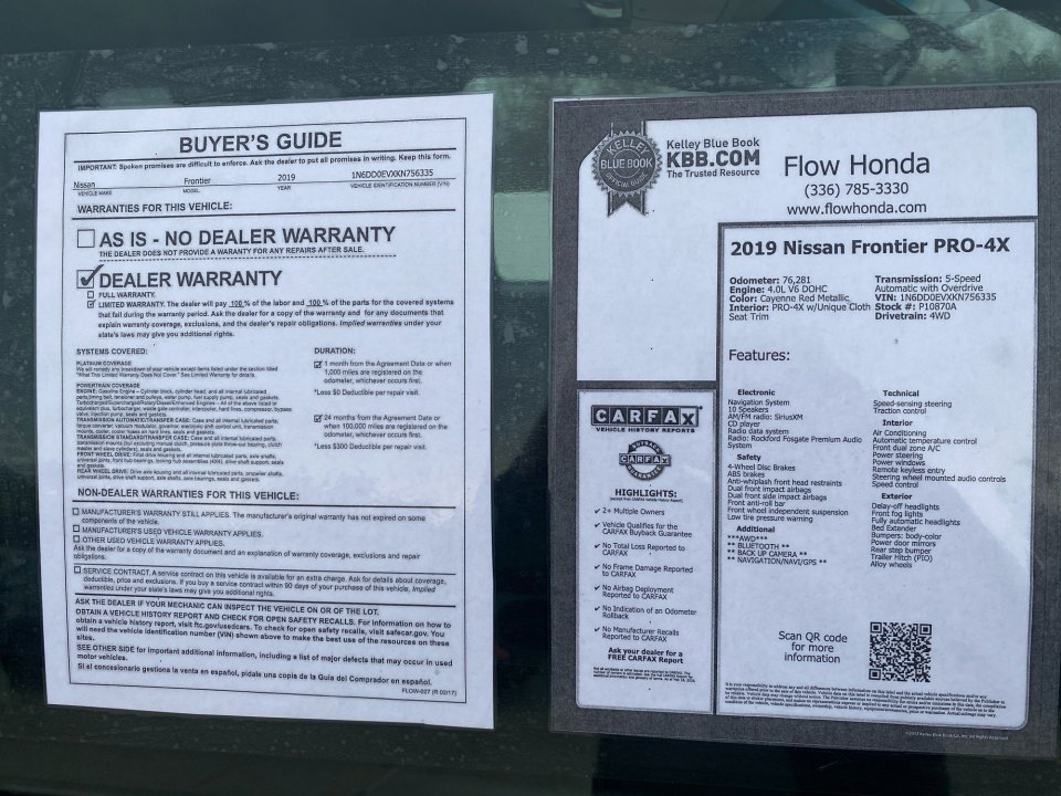 Used 2019 Nissan Frontier PRO-4X image 10