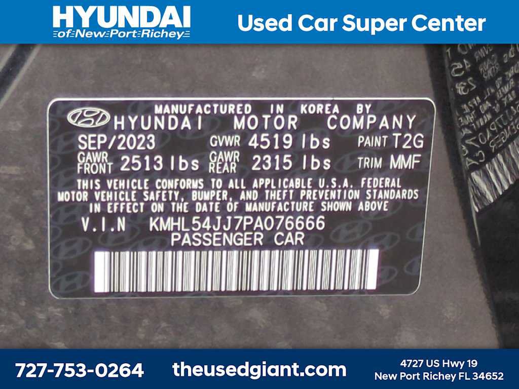 Used 2023 Hyundai Sonata Limited w/ Cargo Package FWD image 35