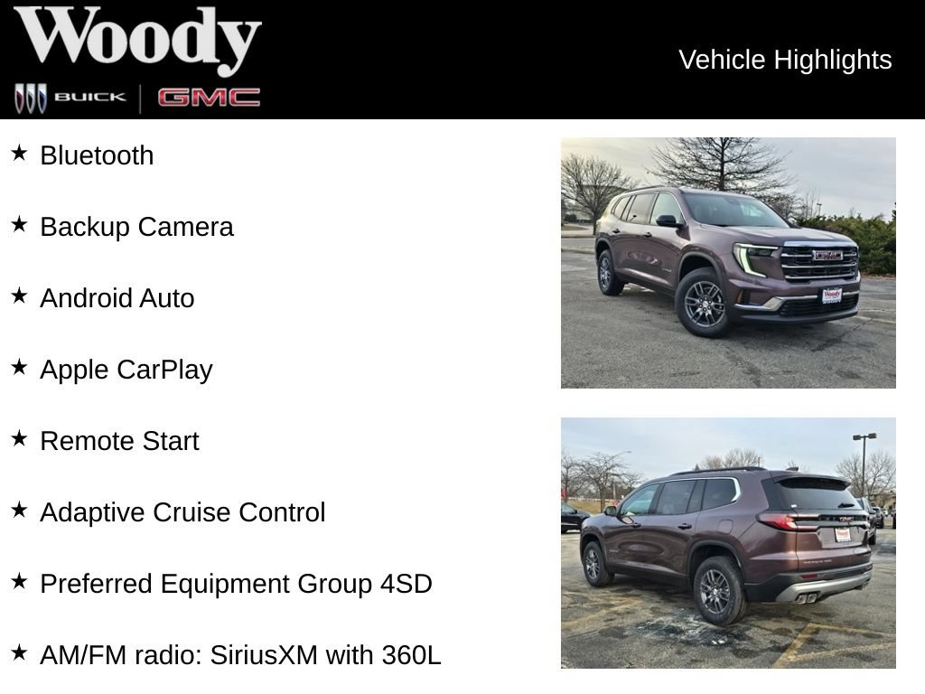 New 2026 GMC Acadia Elevation AWD/4WD image 3