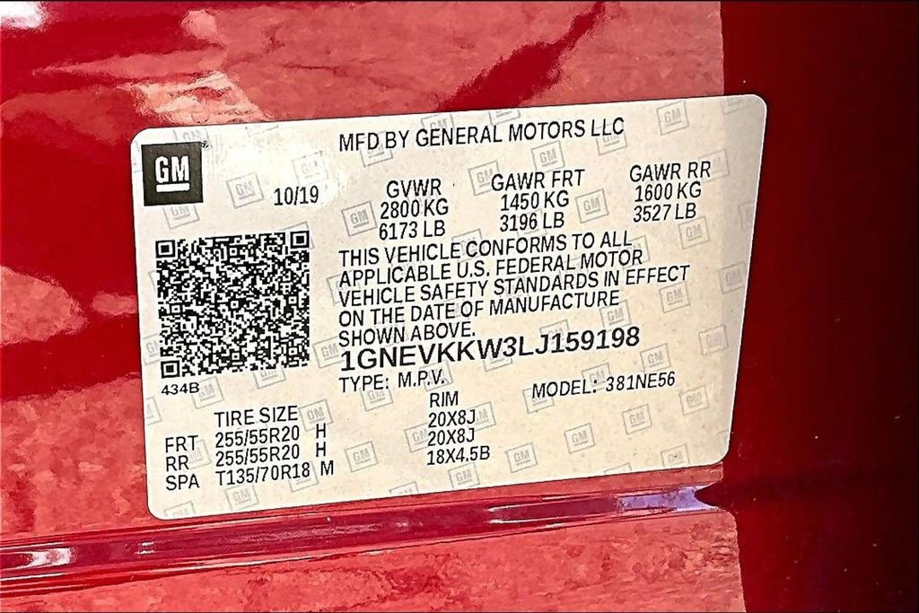 Used 2020 Chevrolet Traverse Premier w/ LPO, Black Accent Package AWD/4WD image 18