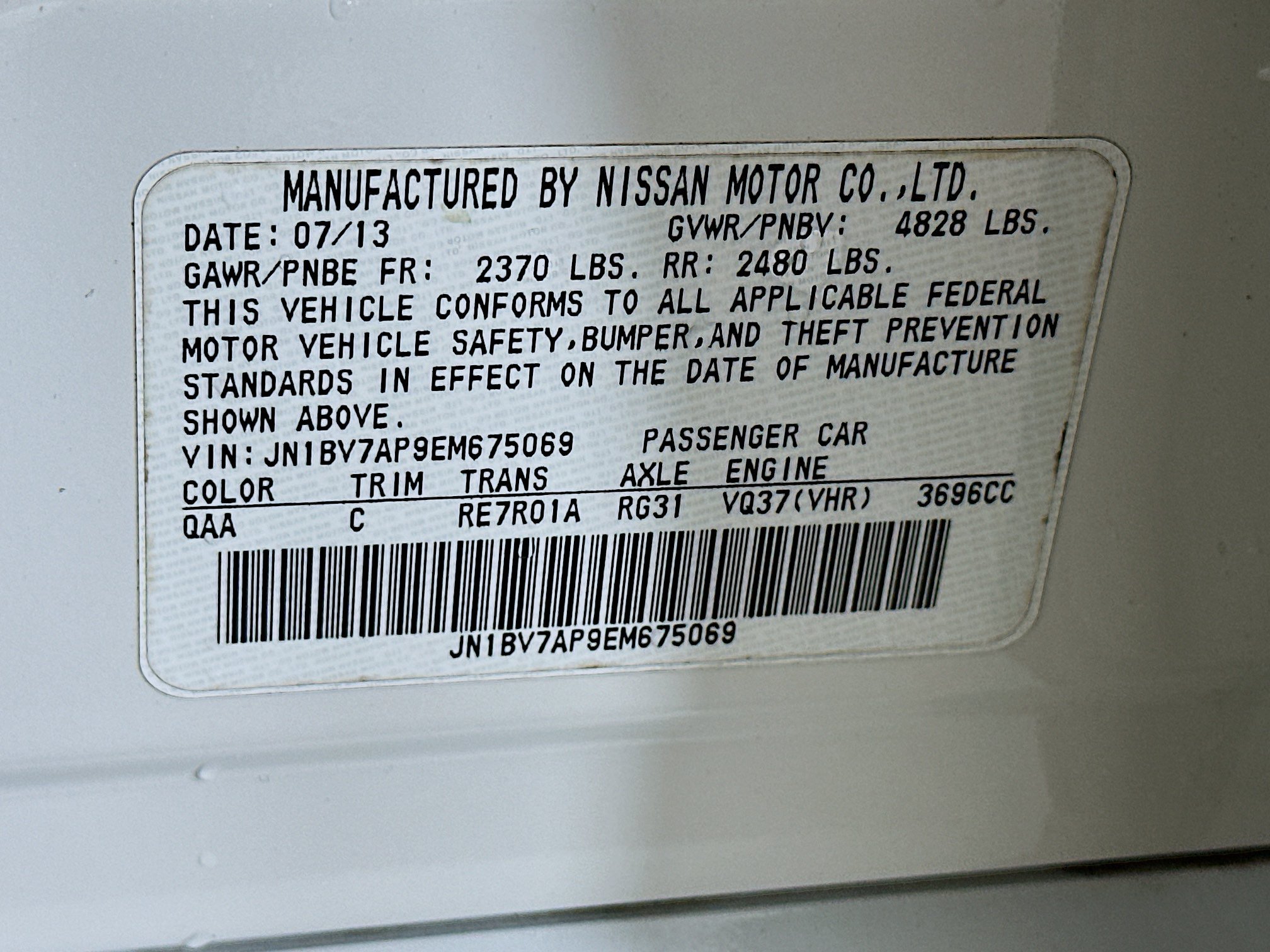 Used 2014 INFINITI Q50 Premium w/ Navigation Package RWD image 12