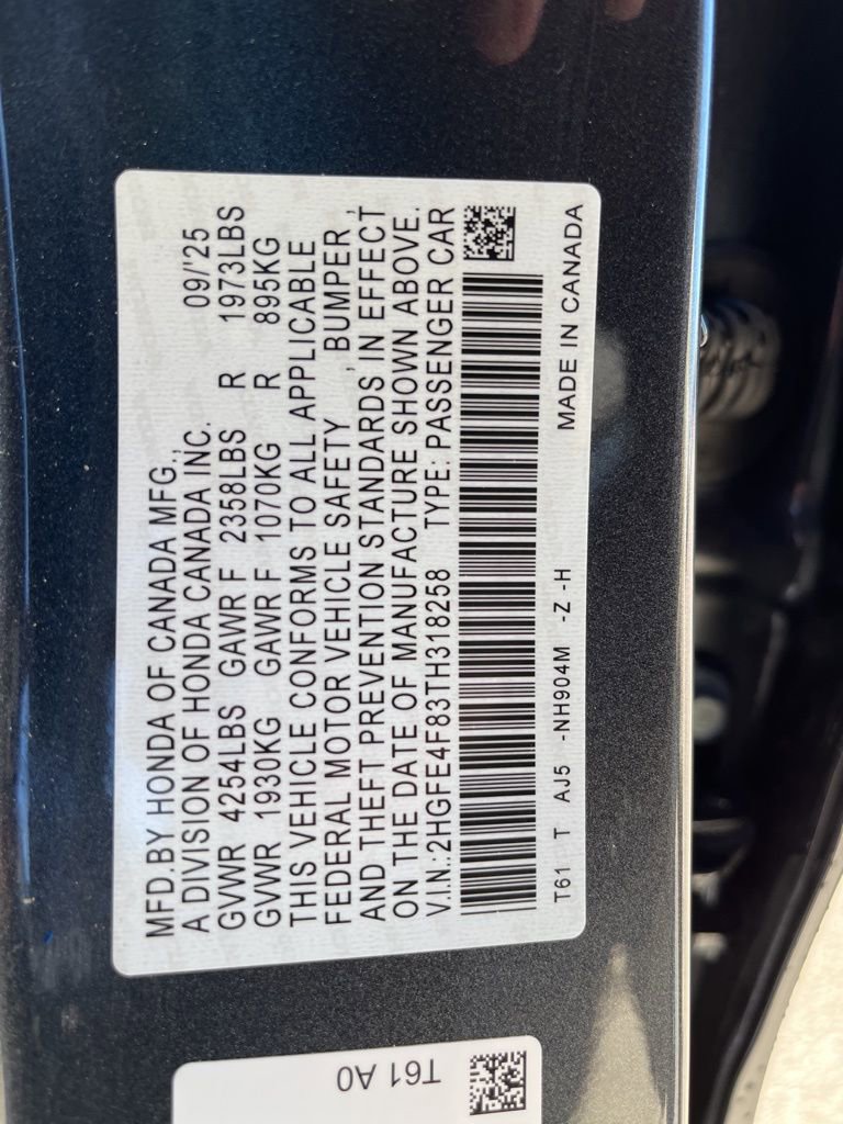 Certified 2026 Honda Civic Sport image 11