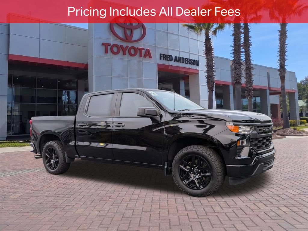 Used 2022 Chevrolet Silverado 1500 Custom w/ LPO, Dark Essentials Package RWD image 1
