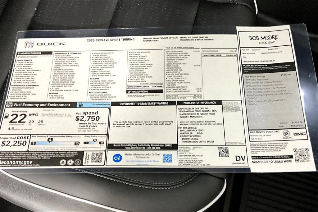 New 2026 Buick Enclave Sport Touring w/ Super Cruise Package image 14