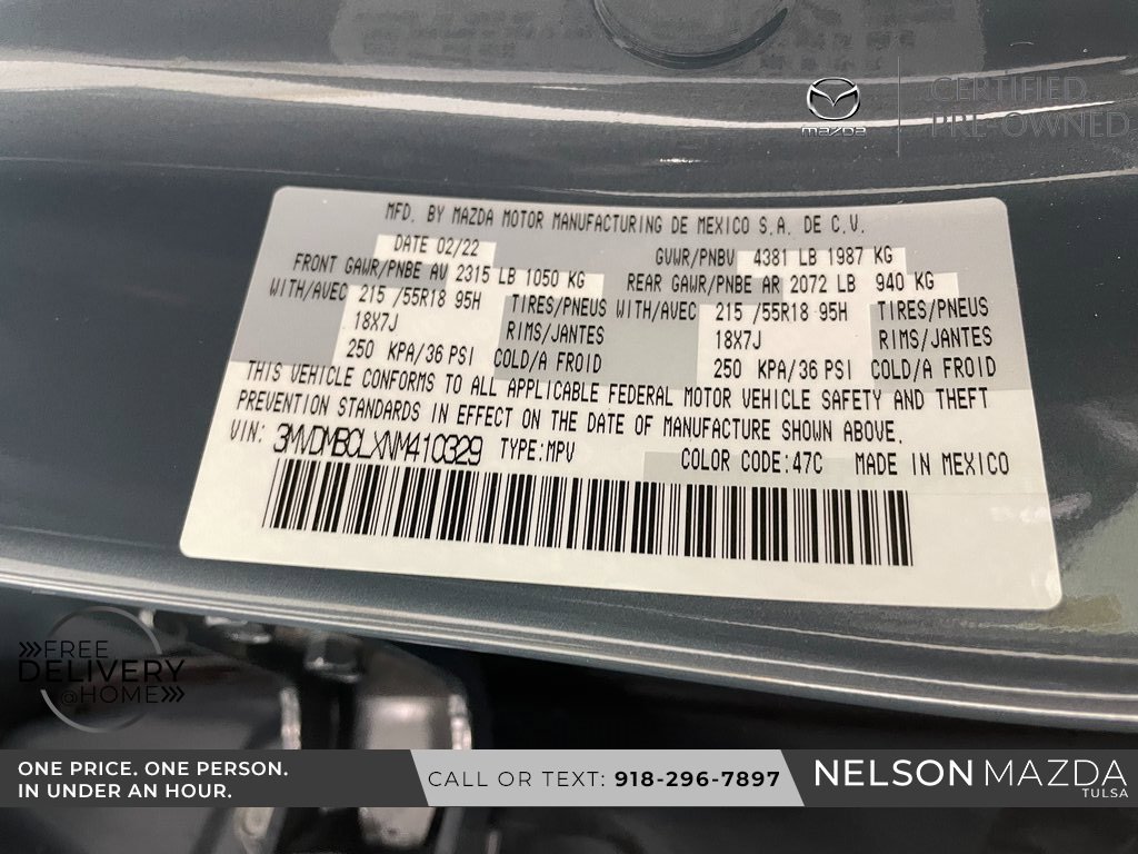 Certified 2022 MAZDA CX-30 AWD 2.5 S w/ Preferred Package image 52