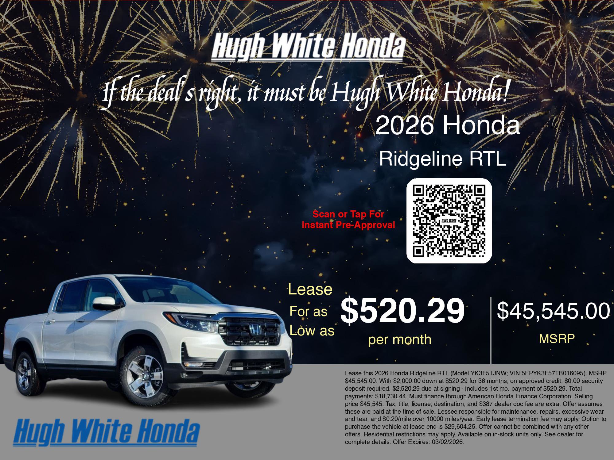 New 2026 Honda Ridgeline RTL image 3