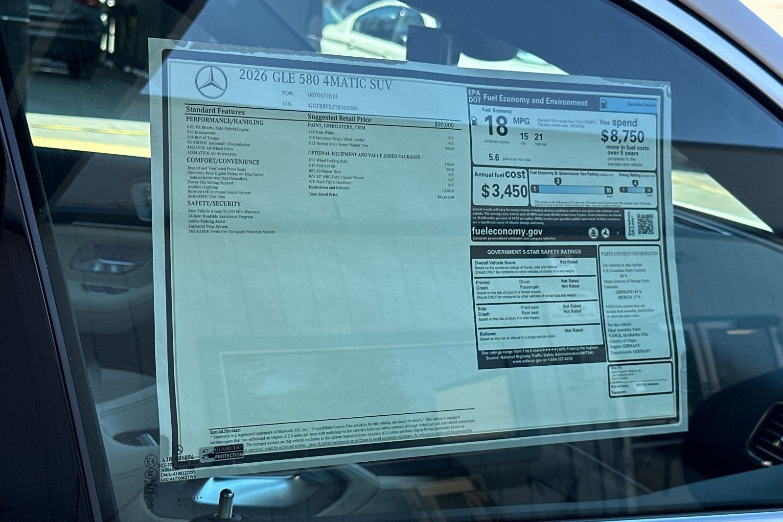 New 2026 Mercedes-Benz GLE 580 4MATIC image 47