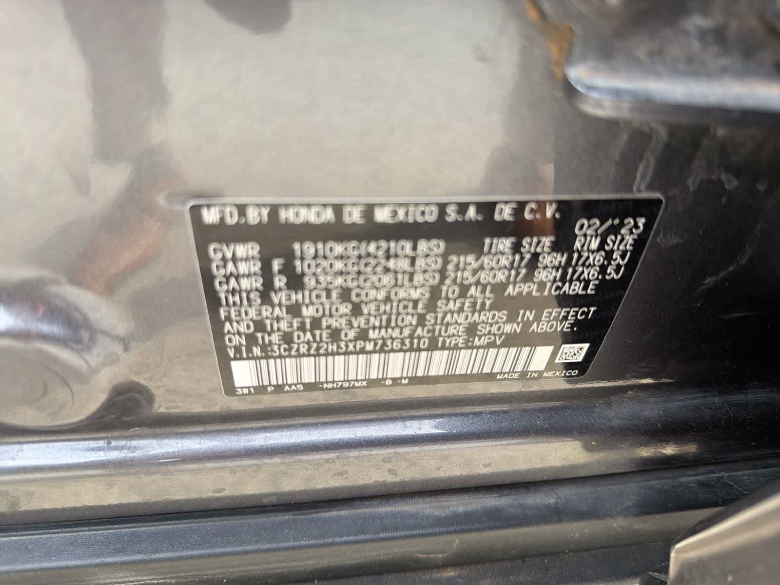 Certified 2023 Honda HR-V LX image 19