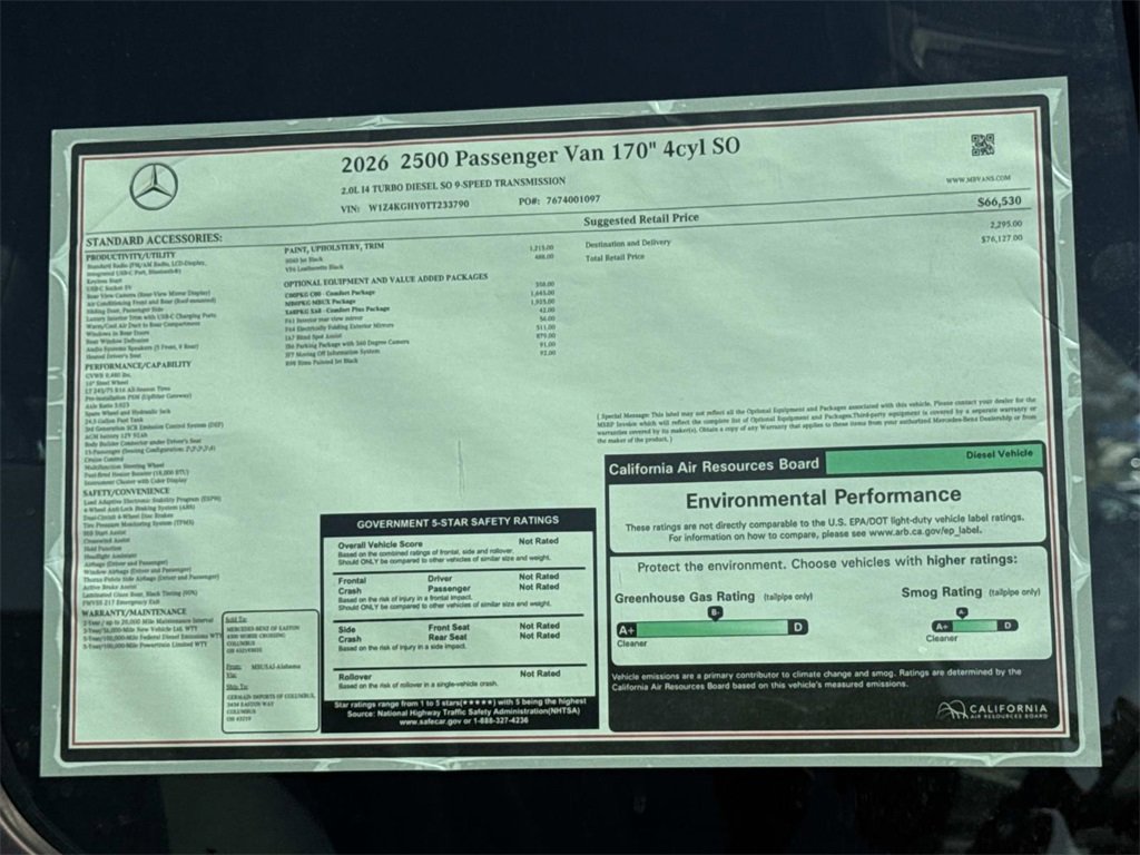 New 2026 Mercedes-Benz Sprinter 2500 image 9