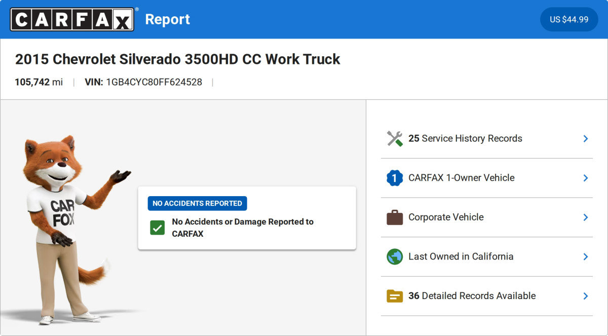 Used 2015 Chevrolet Silverado 3500 W/T w/ WT Convenience Package RWD image 2