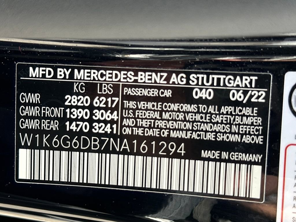 Certified 2022 Mercedes-Benz S 500 4MATIC w/ AMG Line Package image 27