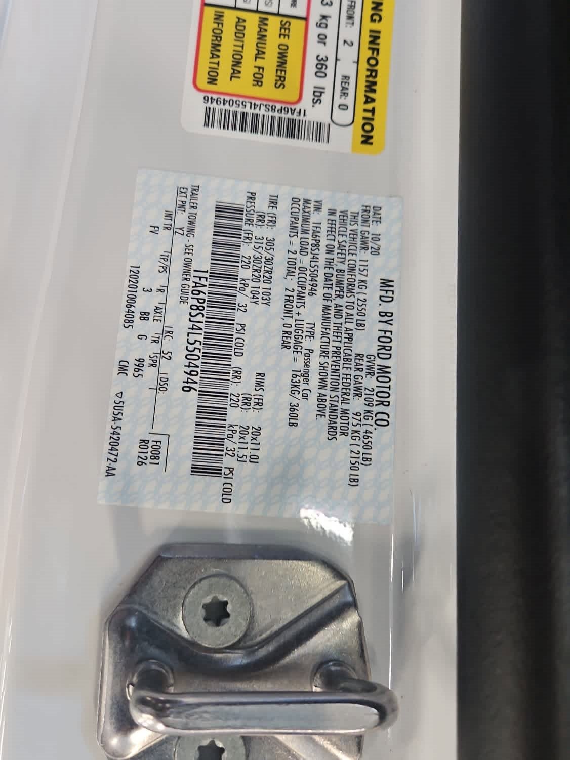 Certified 2020 Ford Mustang Shelby GT500 w/ Carbon Fiber Track Pack image 21