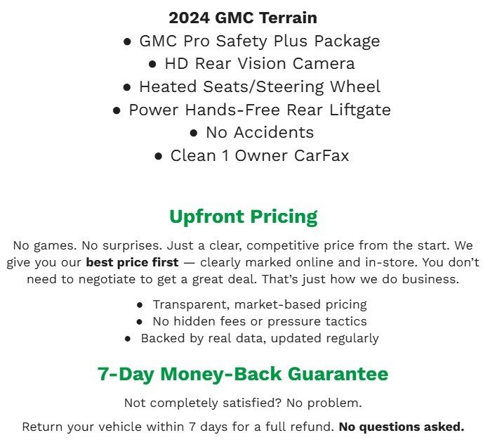 Used 2024 GMC Terrain SLT image 2