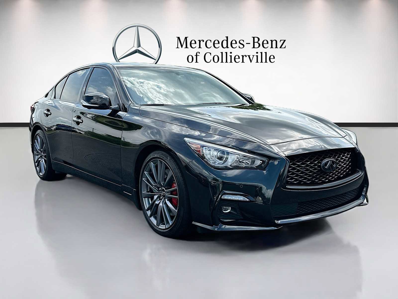 Used 2023 INFINITI Q50 Red Sport 400 w/ Black Opal Edition RWD image 3