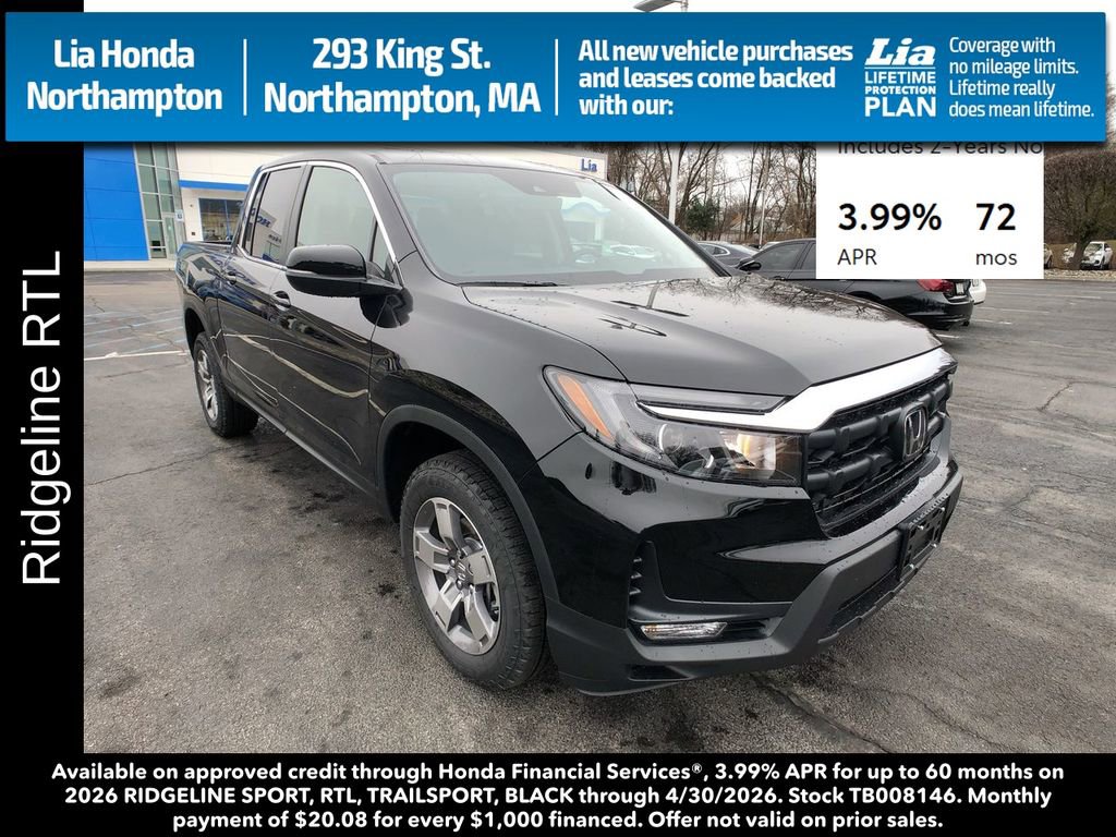 New 2026 Honda Ridgeline RTL