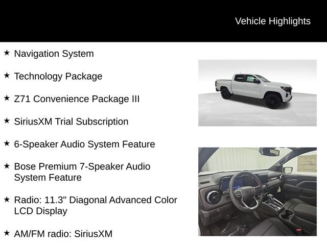New 2025 Chevrolet Colorado Z71 w/ Technology Package image 17