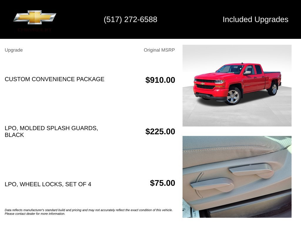 Used 2018 Chevrolet Silverado 1500 Custom w/ Custom Convenience Package AWD/4WD image 5