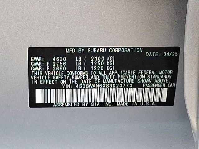 Used 2025 Subaru Legacy Limited image 27