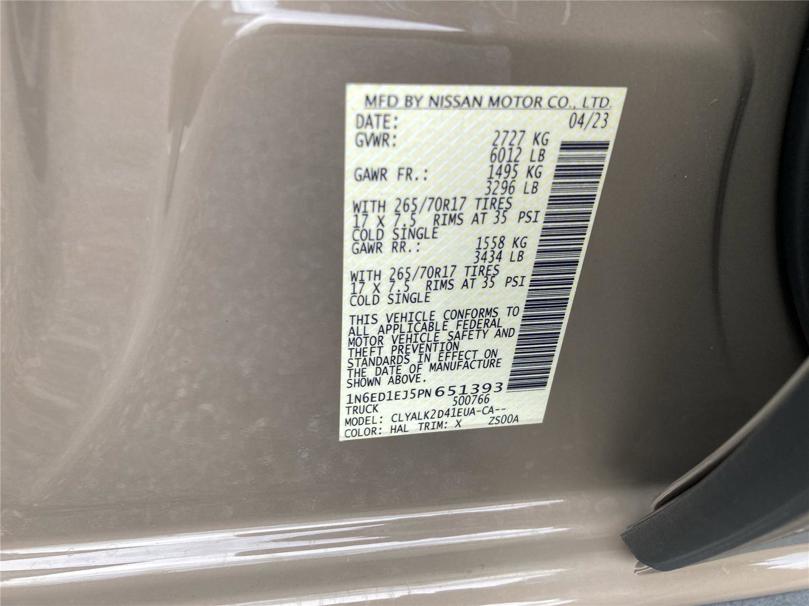 Used 2023 Nissan Frontier Pro-X w/ Pro Convenience Package image 35