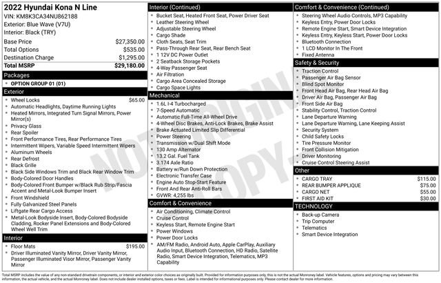Used 2022 Hyundai Kona N Line image 10