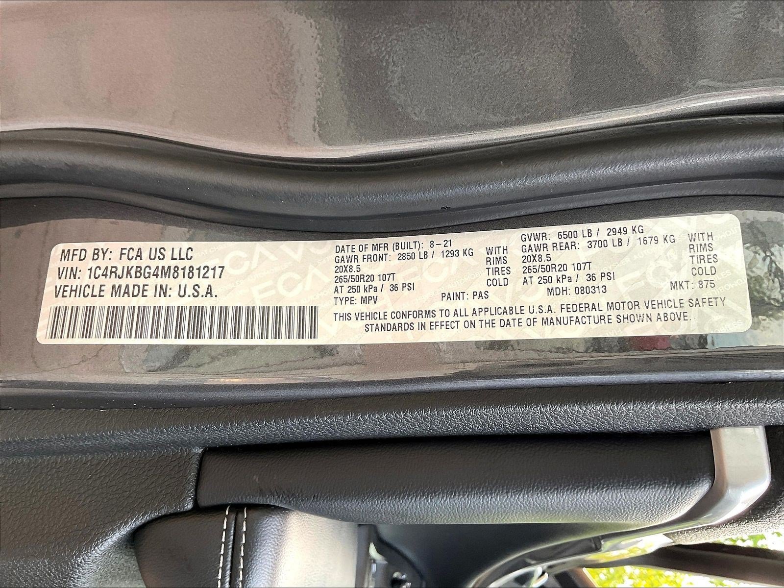 Used 2021 Jeep Grand Cherokee L Limited AWD/4WD image 18