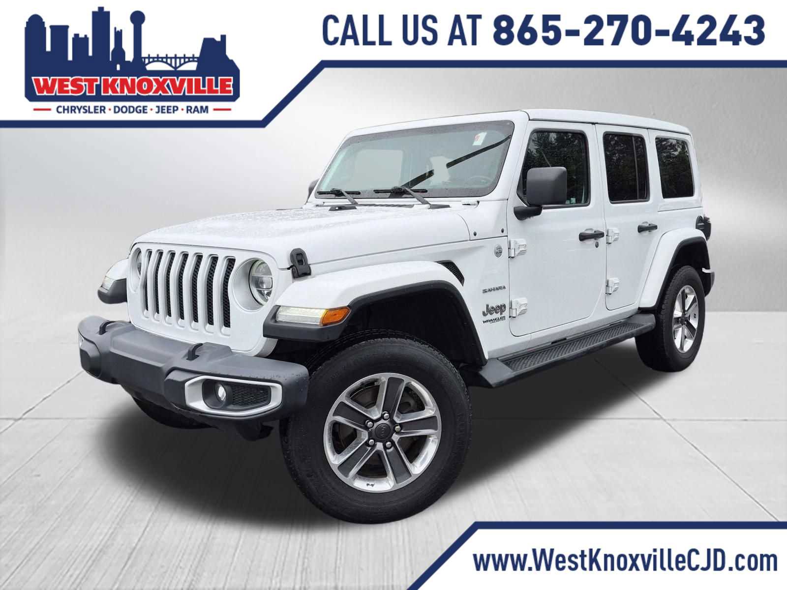 Used 2021 Jeep Wrangler Unlimited Sahara w/ LED Lighting Group AWD/4WD image 1