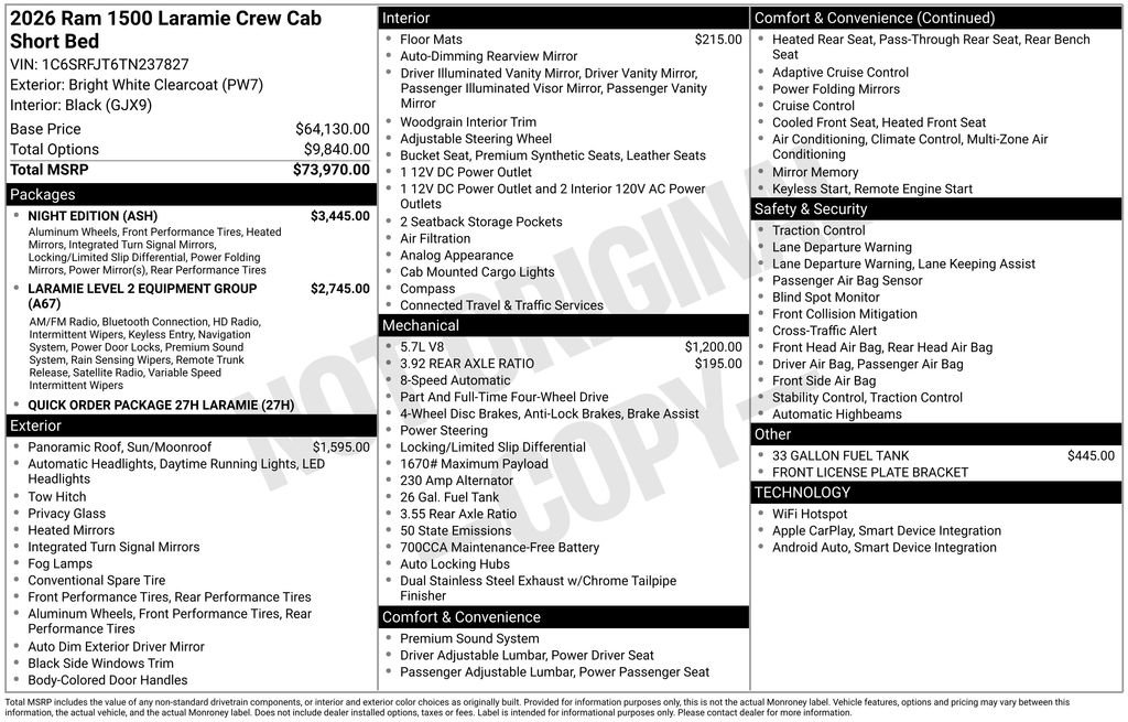 New 2026 RAM 1500 Laramie w/ Night Edition image 2