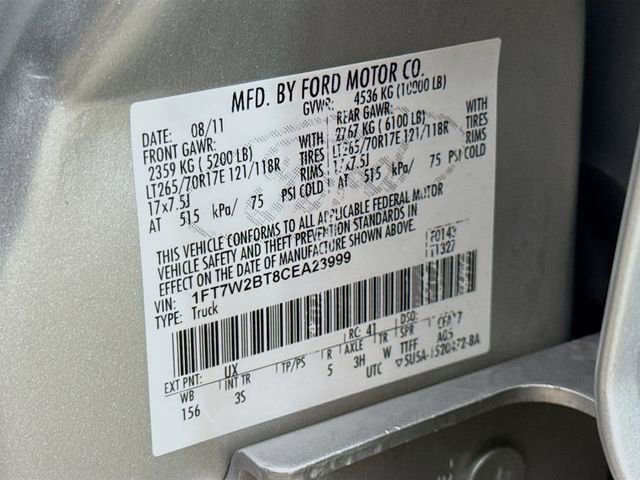 Used 2012 Ford F250 XLT w/ XLT Interior Pkg AWD/4WD image 28