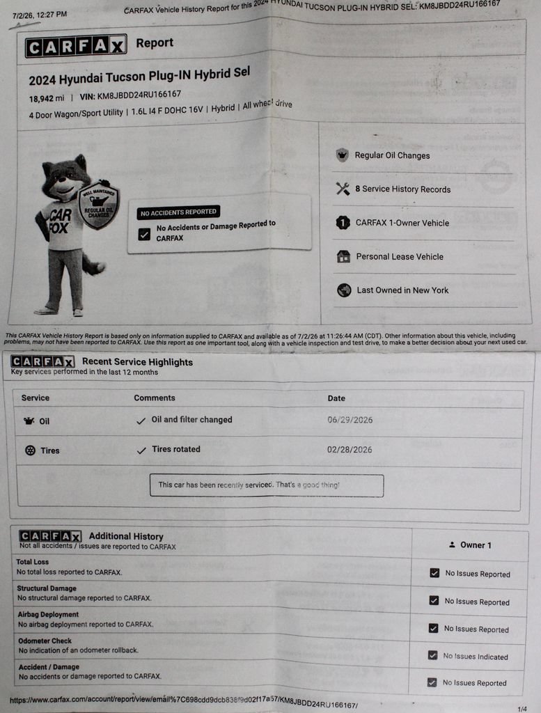 Certified 2024 Hyundai Tucson SEL AWD/4WD image 7