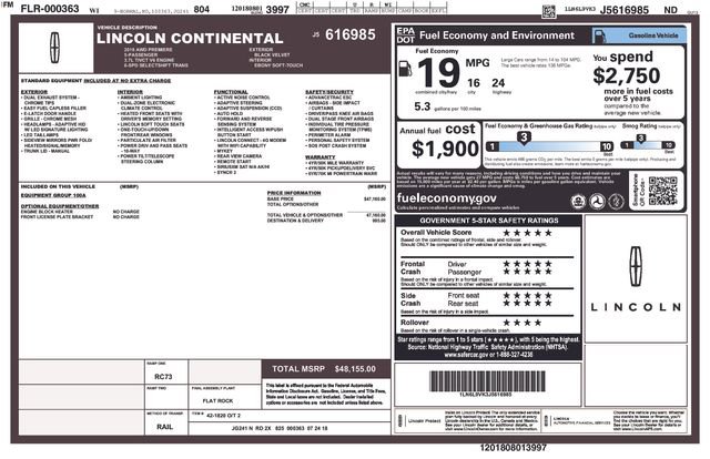 Used 2018 Lincoln Continental Premiere image 41