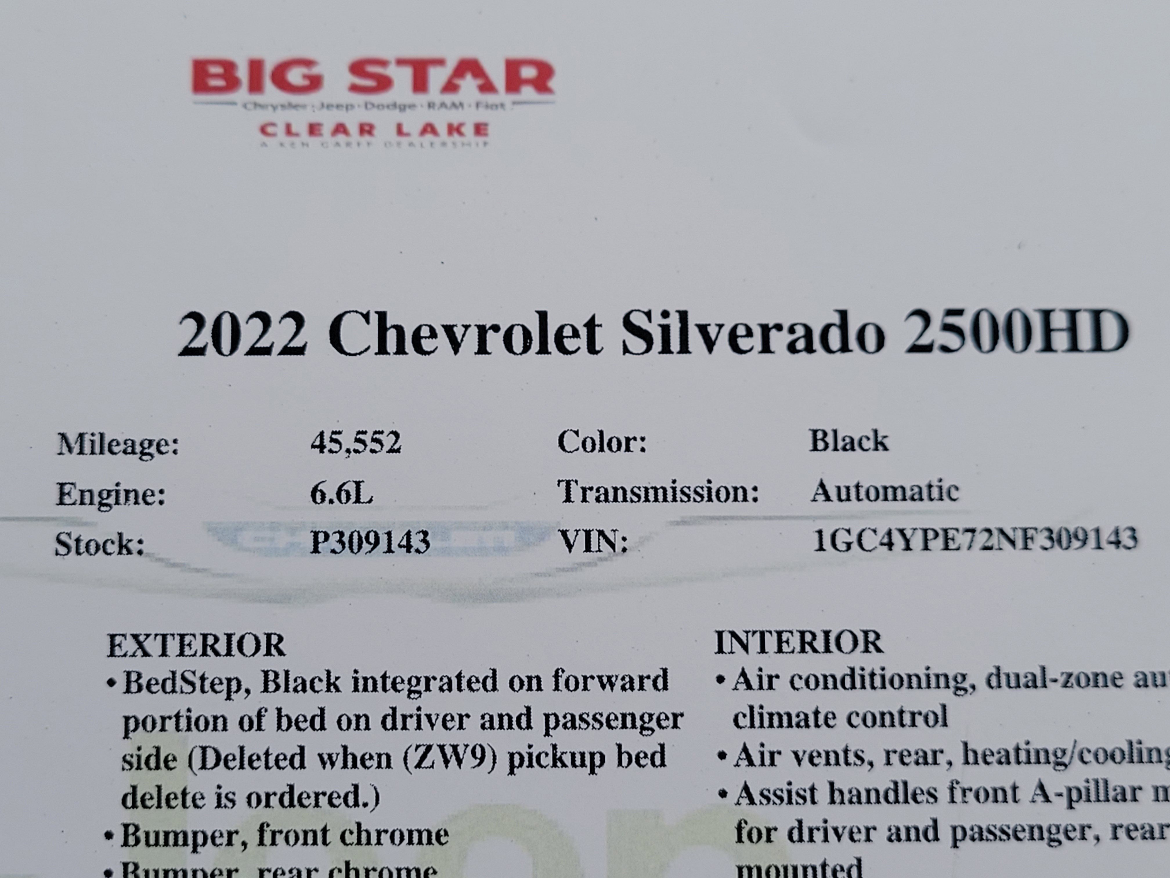 Used 2022 Chevrolet Silverado 2500 LTZ w/ LTZ Convenience Package image 31