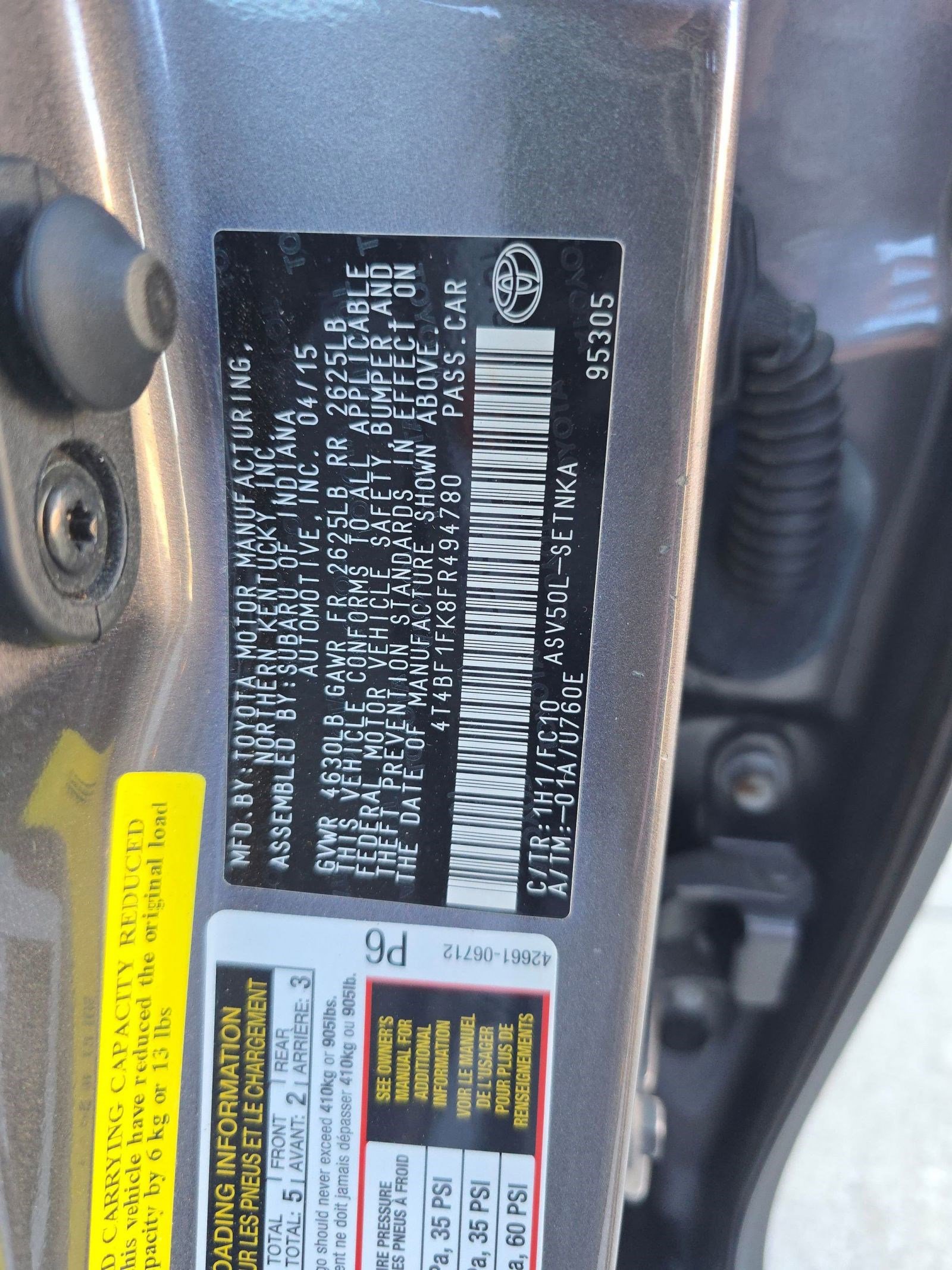 Used 2015 Toyota Camry LE image 17