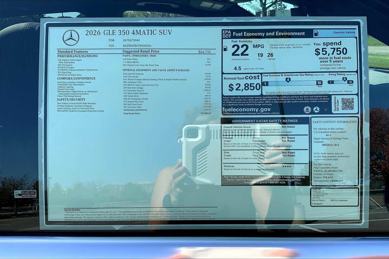 New 2026 Mercedes-Benz GLE 350 GLE 350 image 26