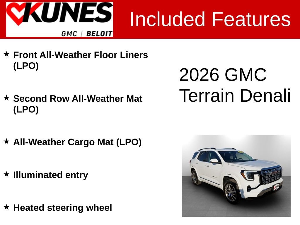 New 2026 GMC Terrain Denali w/ LPO, Floor Liner Package image 3