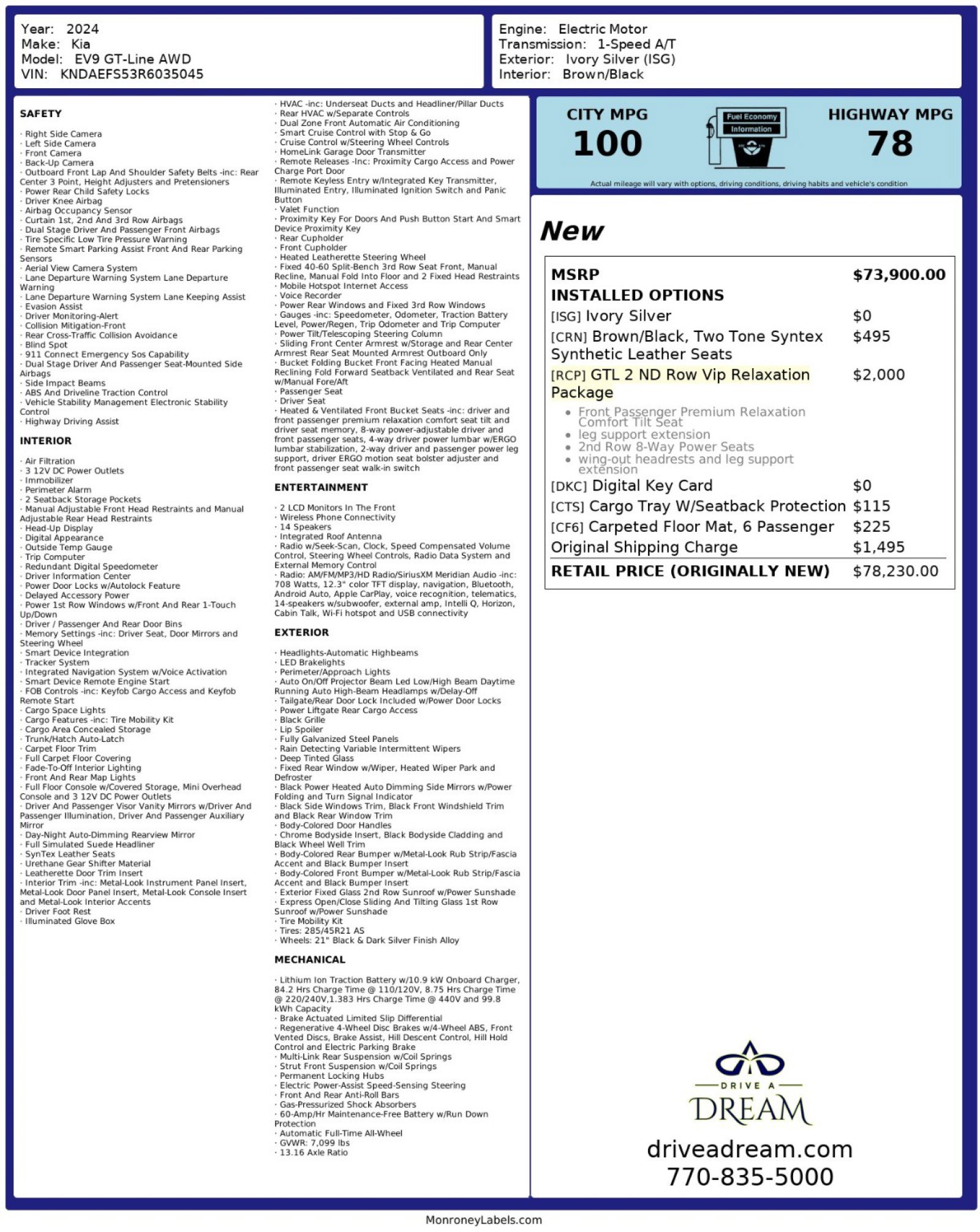 Used 2024 Kia EV9 GT-Line image 60