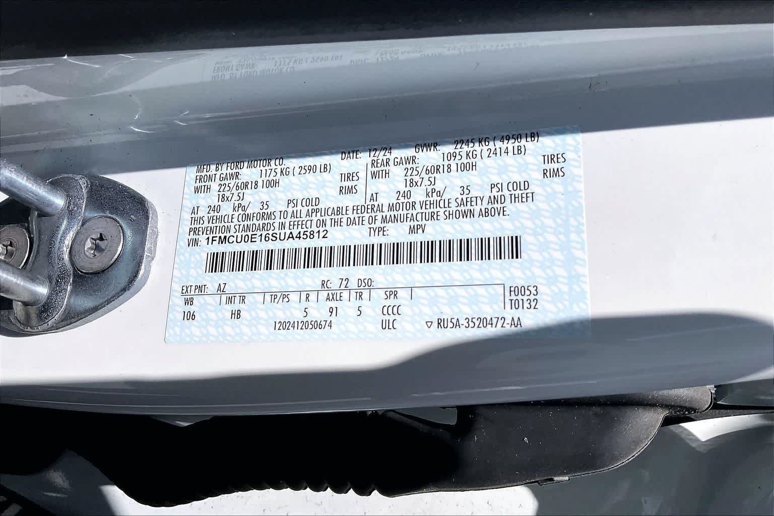 Used 2025 Ford Escape SE FWD image 20