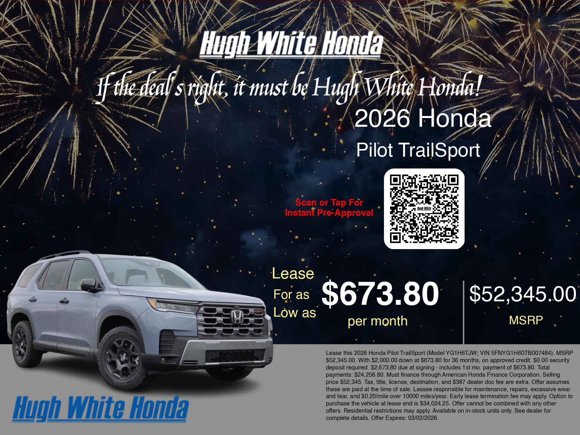 New 2026 Honda Pilot TrailSport image 3