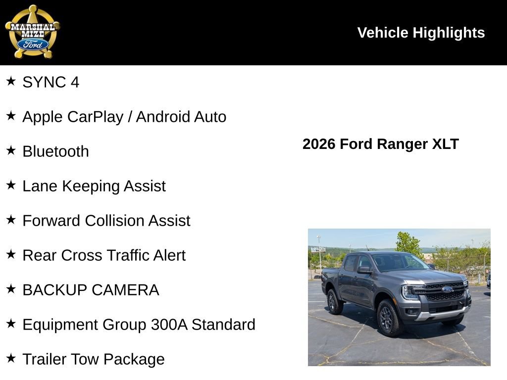 New 2026 Ford Ranger XLT AWD/4WD image 2