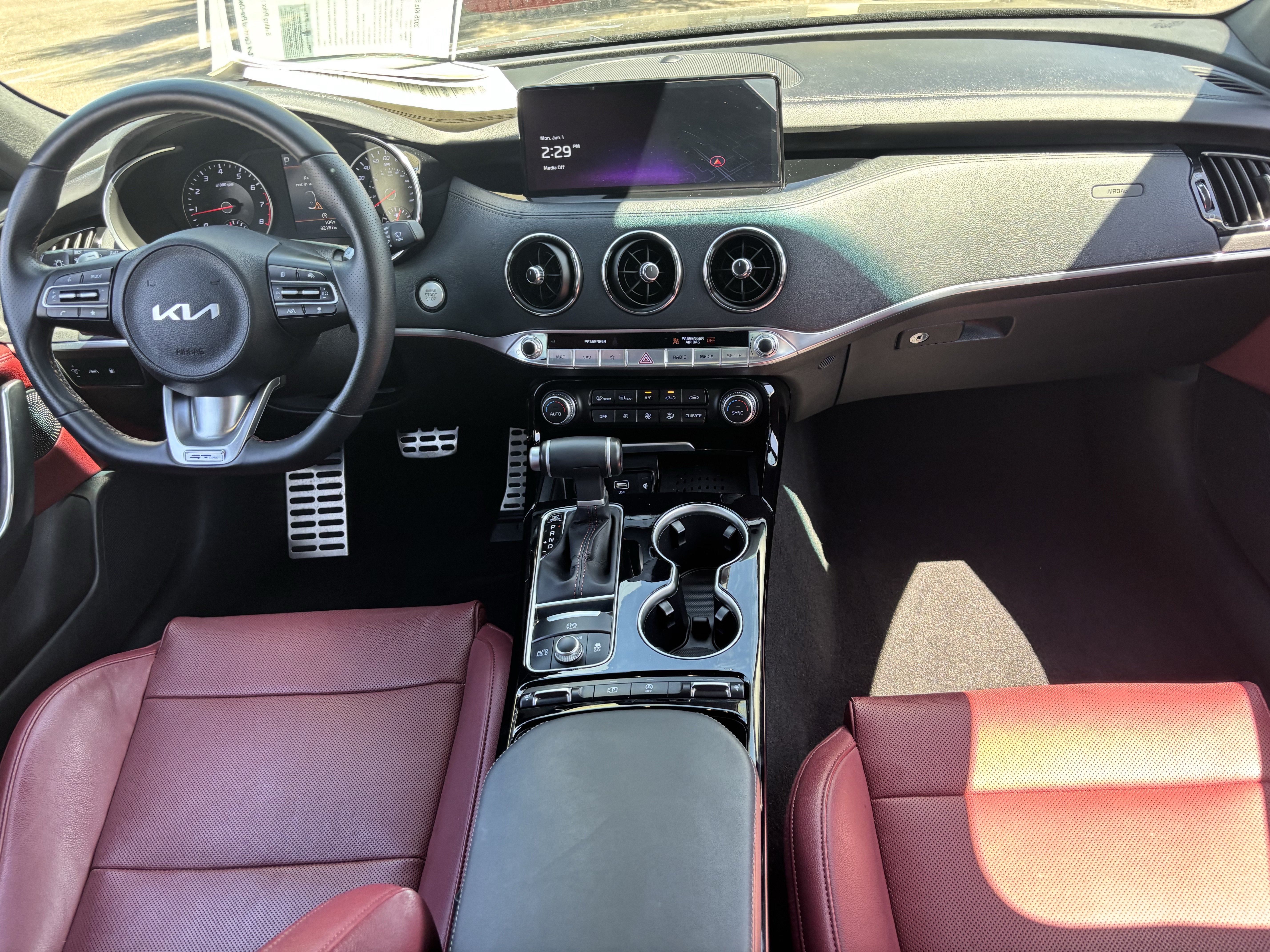 Certified 2023 Kia Stinger GT-Line w/ Sun & Sound Package RWD image 13