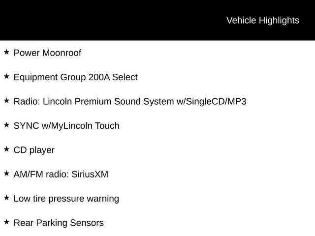 Used 2016 Lincoln MKZ AWD w/ Equipment Group 200A Select image 10