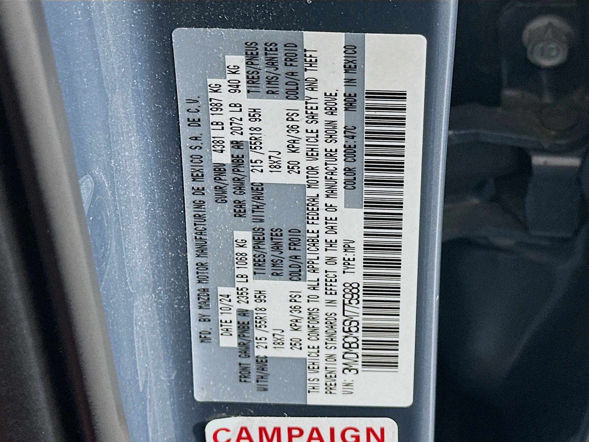 Used 2025 MAZDA CX-30 AWD 2.5 S w/ Preferred Package image 12